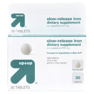 up&up Slow Release Iron Tablets 47.5 mg   30 Count