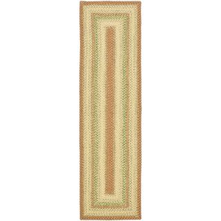 Hand woven Country Living Reversible Rust Braided Rug (23 X 6)