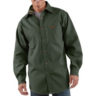 Carhartt Canvas Shirt Jacket   Moss, XL, Model S296