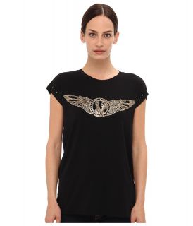 Versace Jeans Wings Logo T Shirt Womens T Shirt (Black)