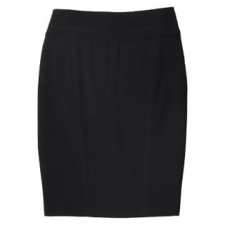 Xhilaration Juniors Double Waistband Pencil Skirt   Black 0