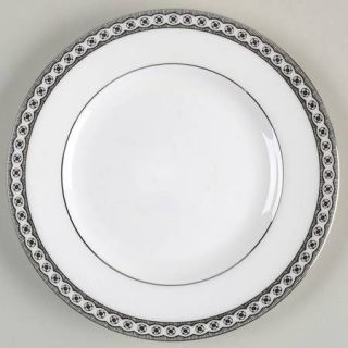 Wedgwood Contrasts Colonnade Bread & Butter Plate, Fine China Dinnerware   Black