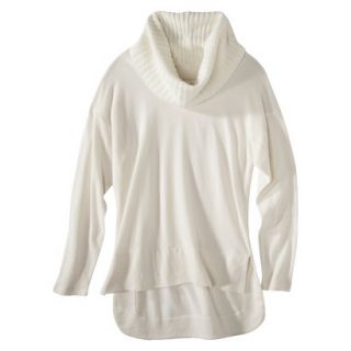 labworks Womens Dolman Sweater Cowl Top   Off White XXL