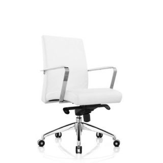 Whiteline Imports Clemson Low Back Office Chair OC 1176P BLK / OC 1176P WHT C