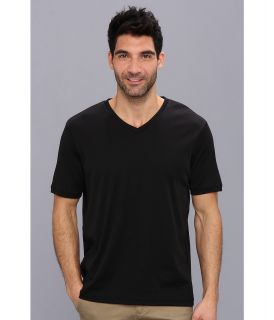 Perry Ellis Short Sleeve V Neck T Shirt Mens T Shirt (Black)