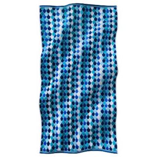 Fishscale Beach Towel   Blue Karma (Extra Long)