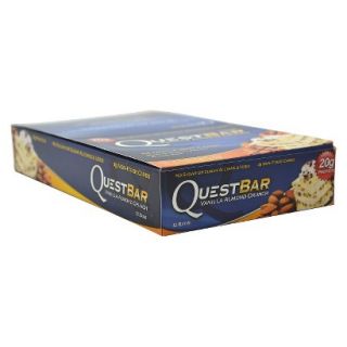 Quest Bar Vanilla Almond Crunch Nutrition Bar   12 Bars