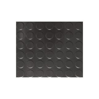 G Floor Garage/Shop Floor Coverings   8ft. x 22ft., Coin Design, Midnight Black,