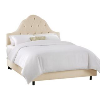Skyline King Bed Skyline Furniture Orleans Tufted Bed   White