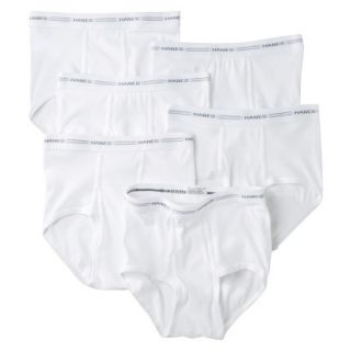 Boys Hanes White 6 pack Brief Underwear S(6 7)