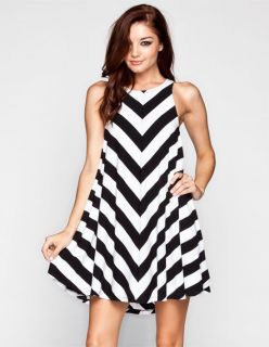 Mad Cool Tank Dress Black/White In Sizes Small, Large, X Large, Medium, X S