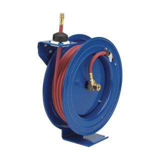 Coxreels Air Hose Reel With Hose   3/8 Inch x 50ft. Hose, Max. 300 PSI