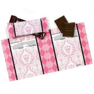 Elegant Princess Damask Small Candy Bar Wrappers