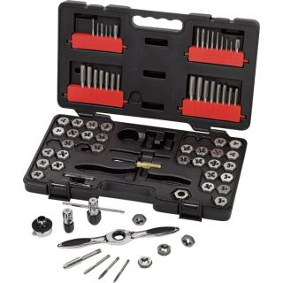 GearWrench Tap and Die Drive Tool Set   75 Pc. SAE/Metric Set, Model KDS3887
