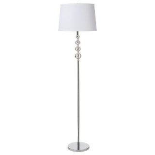 Threshold Acrylic Stacked Ball Floor Lamp   Clear/Silver (Includes CFL Bulb)