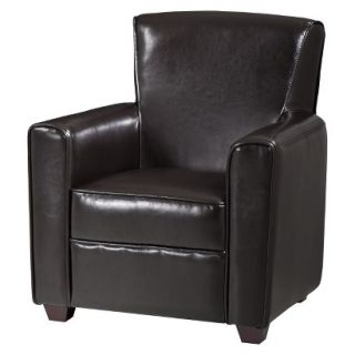 Club Chair Kids Upholstered Chair Noley Bonded Leather Kids Club Chair   Dark