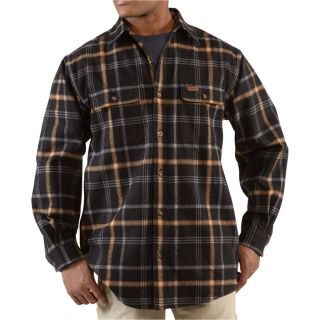 Carhartt Youngstown Flannel Shirt Jacket   Black, Medium, Model 100081