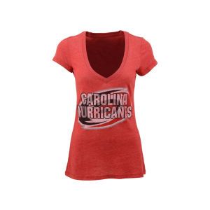 Carolina Hurricanes NHL Womens Triblend Vneck T Shirt