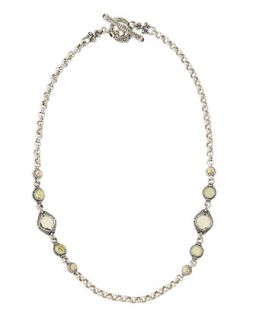 Lemon Topaz & Peridot Collar Necklace