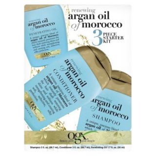 OGX Renewing Moroccan Argan Oil 3 Piece Starter Kit