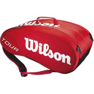 Wilson Tour 9 Pack Bag Red Molded Wilson Tennis Bags