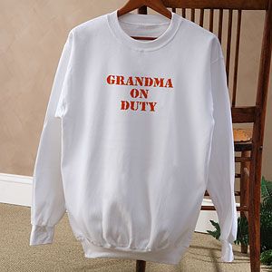 On Duty Personalized Sweatshirt for Parents, Grandparents & More