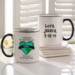 Personalized Coffee Mug   You Are My World