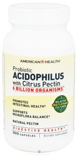 American Health   Potent Probiotic Acidophilus with Pectin   100 Capsules