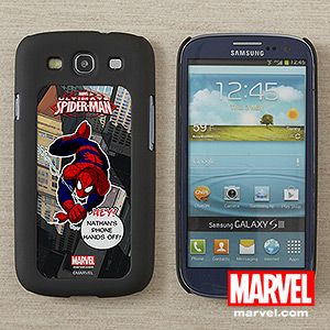 Personalized Samsung Galaxy 3 Cell Phone Case Insert   Spiderman