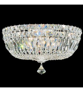 Petit Crystal Deluxe 5 Light Flush Mounts in Silver 5893 40M