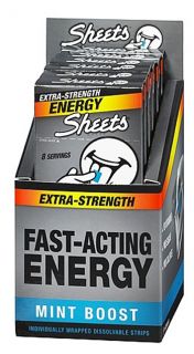 Sheets   Energy Strips Extra Strength Mint Boost   8 Strip(s)