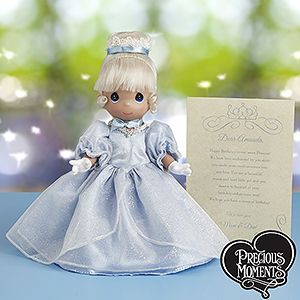 Precious Moments Cinderella Doll with Personalized Letter