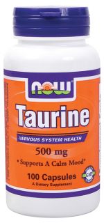 NOW Foods   Taurine 500 mg.   100 Capsules