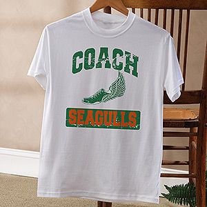 Personalized Sports Coach T Shirts   15 Sports