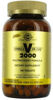 Solgar   Formula VM 2000 Multinutrient Formula   180 Tablets