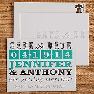 Wedding Save The Date Cards   Lucky In Love