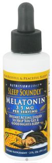 NutritionWorks   Sleep Soundly Melatonin Liquid 3.5 mg.   2 oz.
