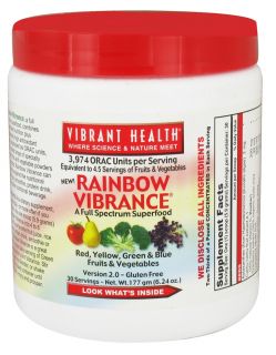 Vibrant Health   Rainbow Vibrance Superfood Version 1.0   6.24 oz.