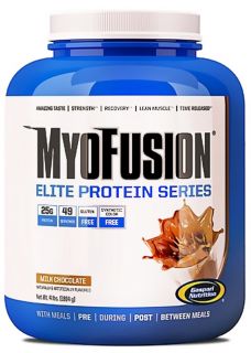 Gaspari Nutrition   MyoFusion Elite Protein Series Milk Chocolate   4 lbs.