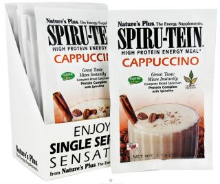 Natures Plus   Spiru Tein High Protein Energy Meal Cappuccino   1 Packet