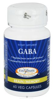 Enzymatic Therapy   GABA 250 mg.   60 Vegetarian Capsules