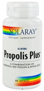 Solaray   Propolis Plus All Natural   90 Capsules