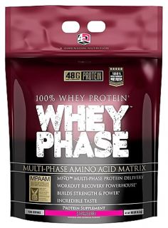 4 Dimension Nutrition   100% Whey Protein Whey Phase Strawberry   10 lbs.