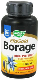 Natures Way   Borage Oil 1300 mg.   60 Softgels