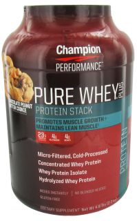 Champion Performance   Pure Whey Protein Stack Chocolate Peanut Butter Cookie   4.8 lbs.