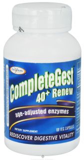 Enzymatic Therapy   CompleteGest 40+ Renew Age Adjusted Enzymes   60 Vegetarian Capsules