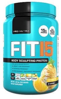 Pro Nutra   Fit 15 Body Sculpting Protein Tangy Orange Cream   1.15 lbs.