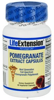 Life Extension   Pomegranate Extract   30 Vegetarian Capsules