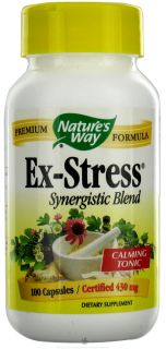 Natures Way   Ex Stress Synergistic Blend 430 mg.   100 Capsules