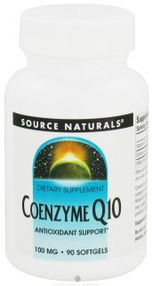 Source Naturals   Coenzyme Q10 100 mg.   90 Softgels
